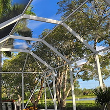 Pressure-washing-of-lanai-located-in-Bellagio-Community-in-Lake-Worth-FL-33467 2